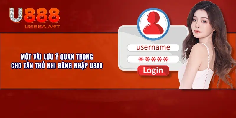 Một vài lưu ý quan trọng cho tân thủ khi đăng nhập U888